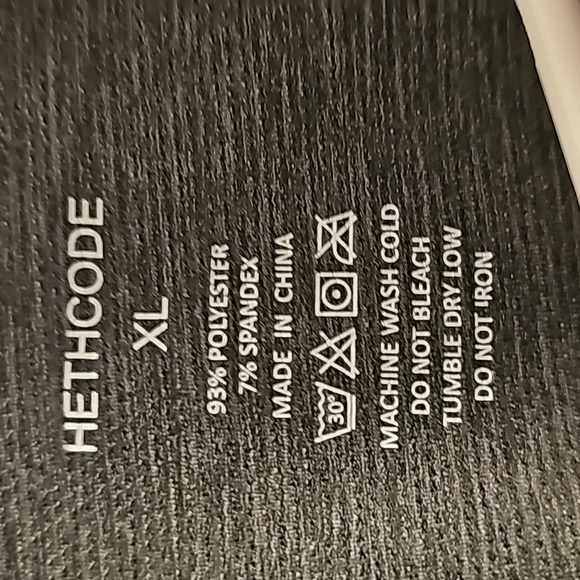 Hethcode XL Dark Gray Collared Short Sleeve Shirt - Picture 2 of 3